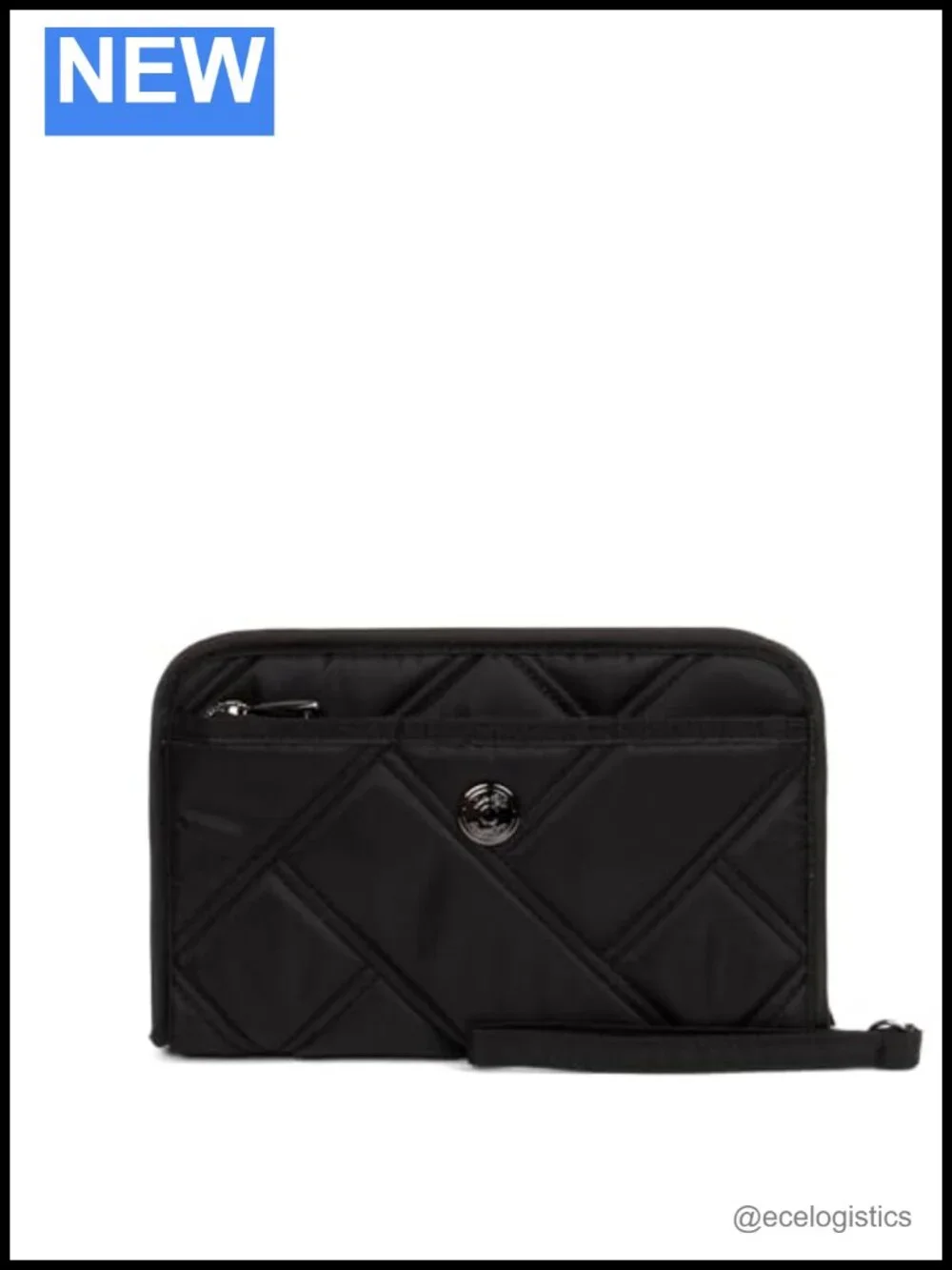 RFID Wristlet Wallet Travel Organizer with Detachable Strap